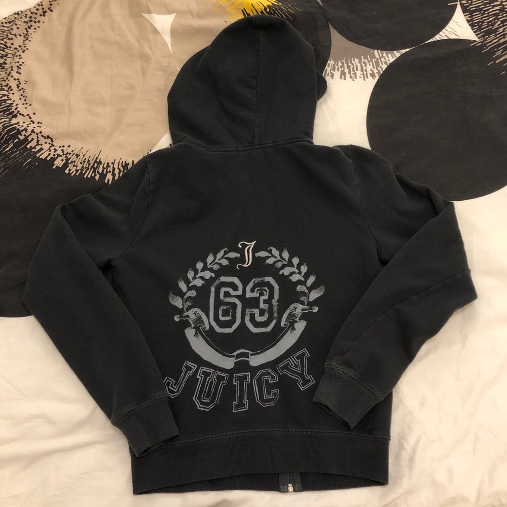 Juicy Couture Black Zip-Up Hoodie